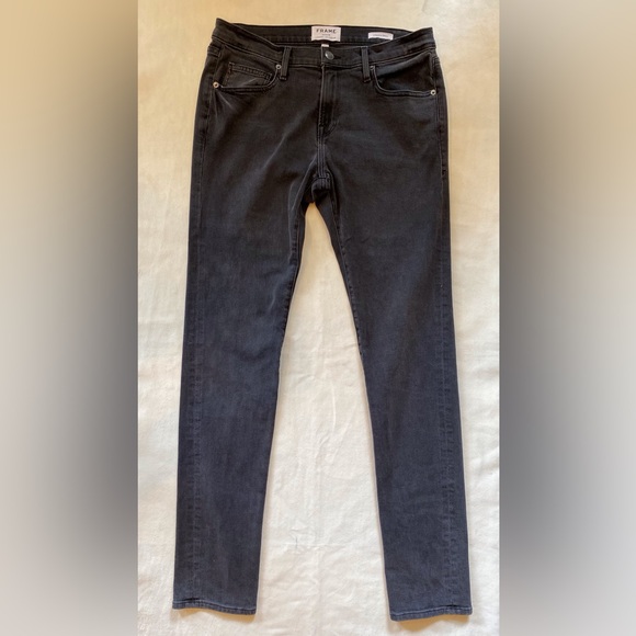 Frame Denim Other - Frame Denim L’Homme Skinny Fit Washed Black Denim